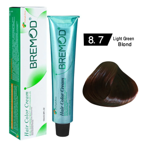 Bremod Hair Color Light Green Blond 8.7